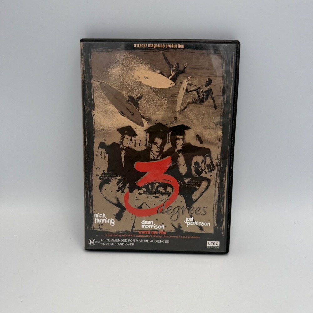 3 Degrees Surfing DVD Mick Fanning Dean Morrison Joel Parkinson Matt Gye Film